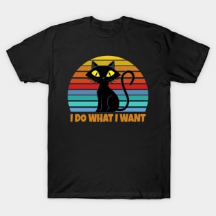 Vintage Black Cat Lover T-Shirt